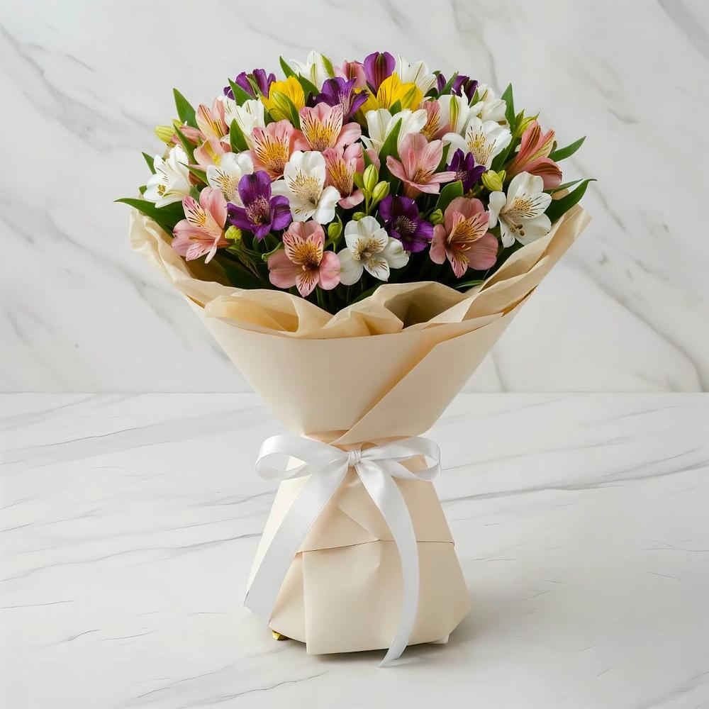 Букет цветов из: Альстромерии в Инзе