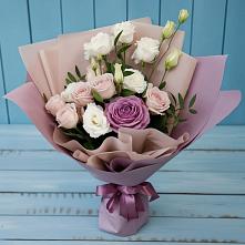 Букет цветов из:  Розы и Лизиантусы #REPLACE_PRED# Инзе