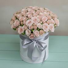 Цветочная композиция из Розы в шляпной коробке #REPLACE_PRED# Инзе