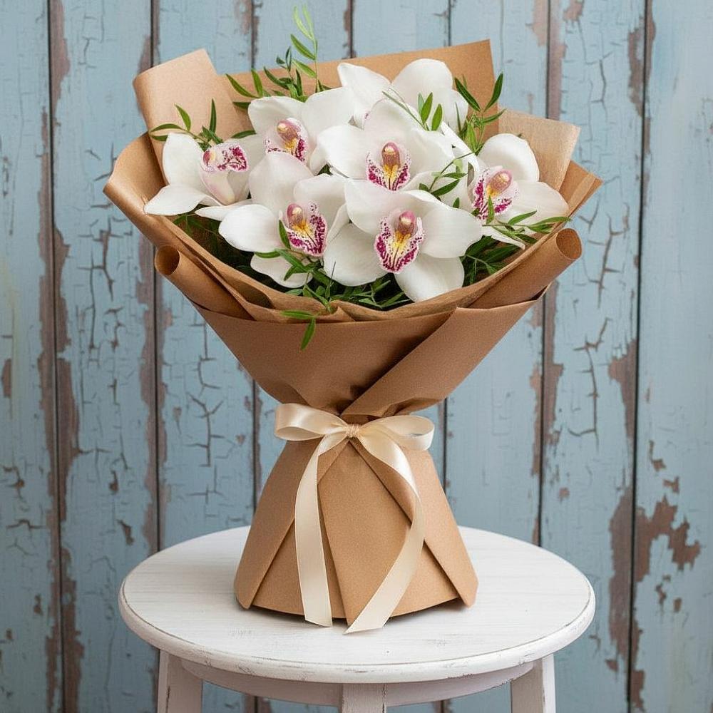 Букет цветов из: Орхидеи и Розы в Инзе