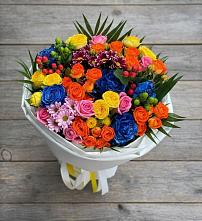 Букет цветов из:  Розы и Хризантемы в Инзе