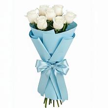 Букет 7 белых роз Проуд в Инзе