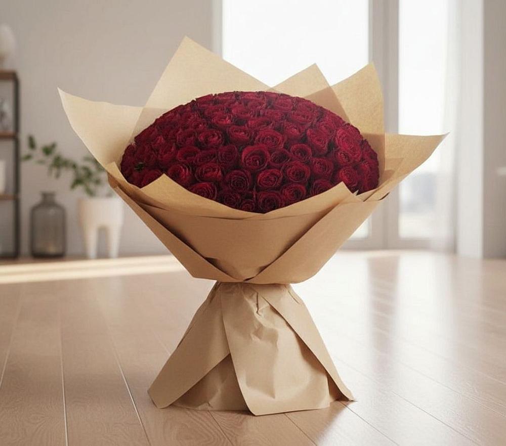 Букет 101 Красная роза в Инзе