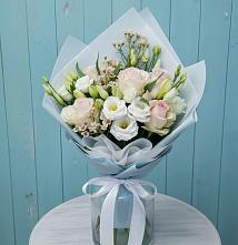 Букет цветов из:  Розы и Лизиантусы #REPLACE_PRED# Инзе