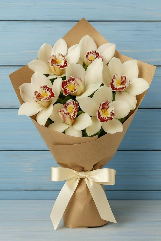 Букет цветов из: Орхидеи и Розы в Инзе